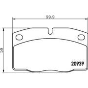 Mintex Front Brake Pad Set MDB1141