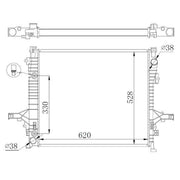NRF Engine Radiator 550019