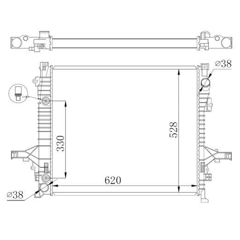 NRF Engine Radiator 550019
