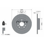Textar 2 x Solid Rear Brake Discs 92118503