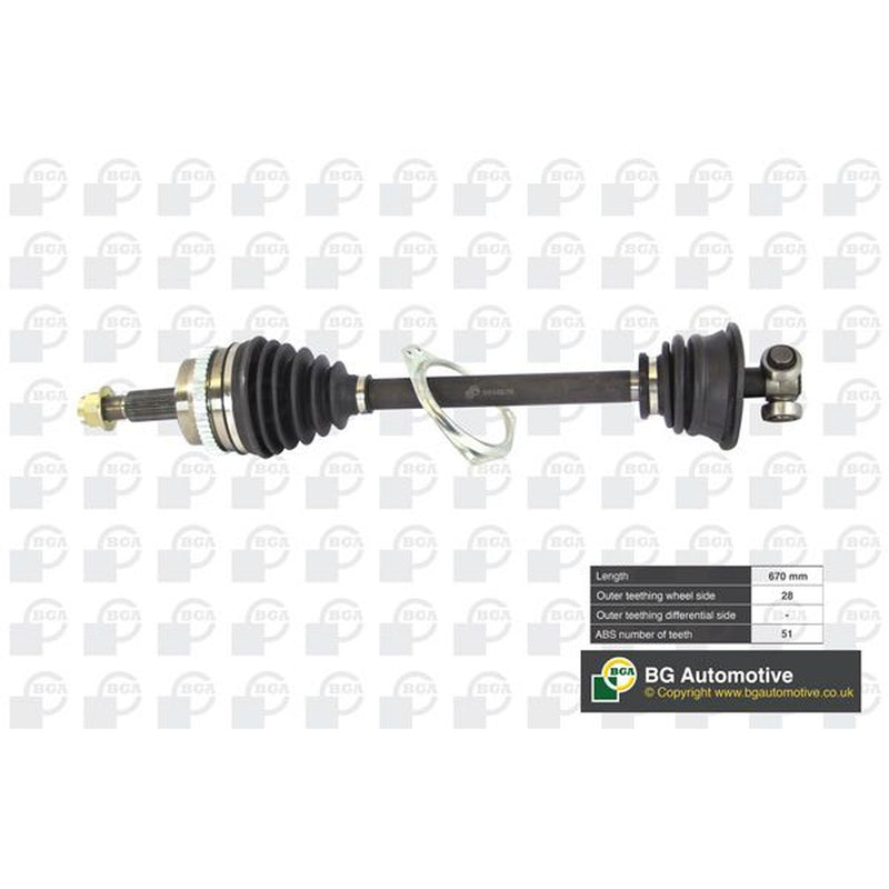 BGA CV Drive Shaft Driveshaft Front Left DS9510LA