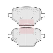 Apec Rear Brake Pad Set PAD2281