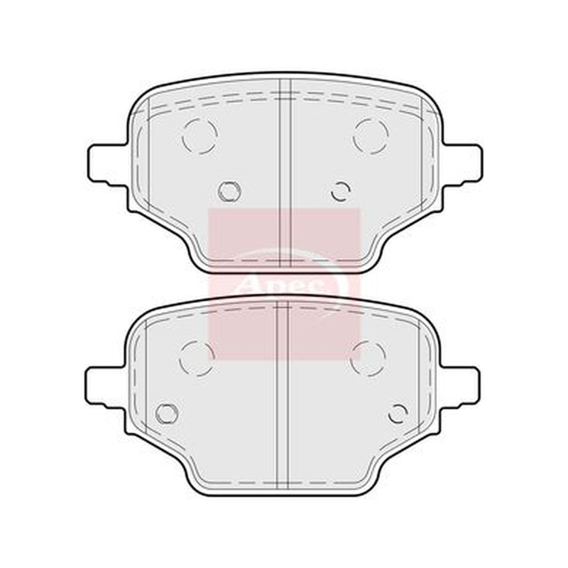 Apec Rear Brake Pad Set PAD2281