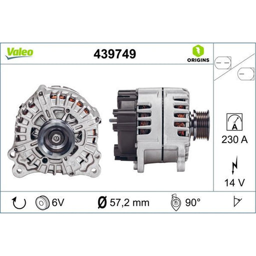Valeo Car Alternator 12V 439749