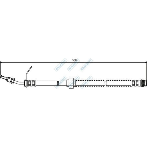 Apec Brake Hydraulic Hose Line Front BHO4204