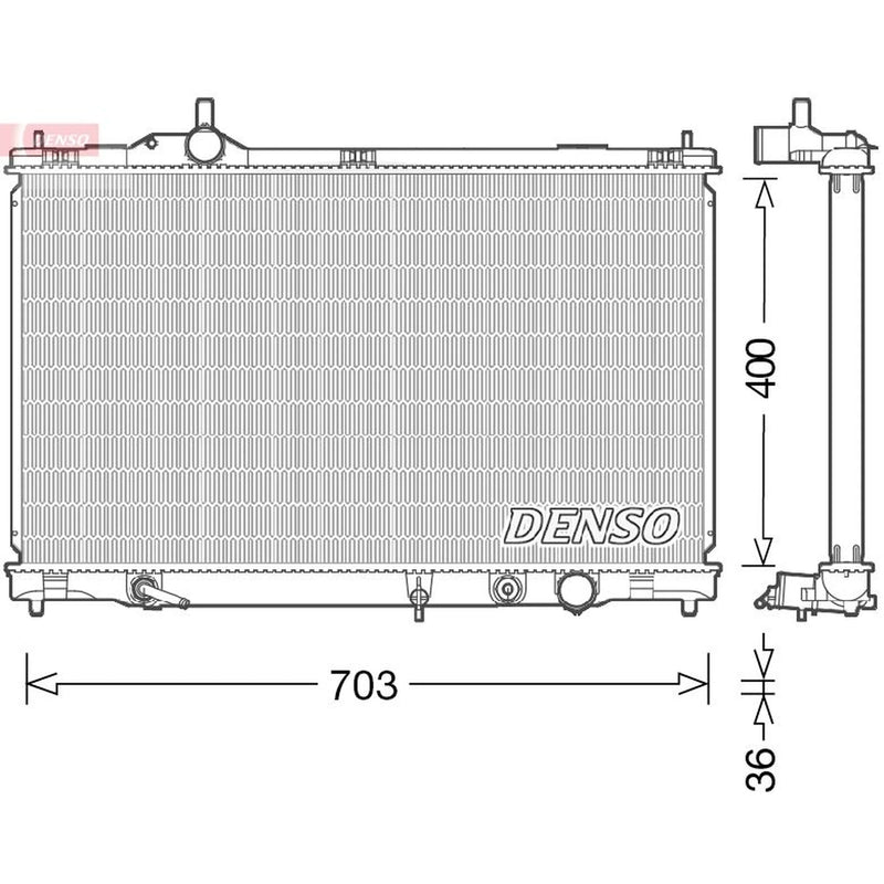 Denso Engine Radiator DRM50095