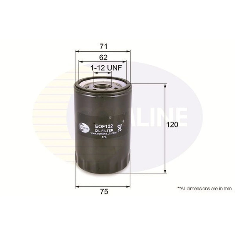 Comline Engine Oil Filter EOF122