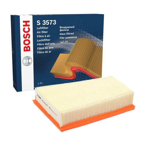 Genuine Bosch Car Air Filter S3573 Fits Renault Megane Dci - 1.5 - 05-10 1457433 Bosch  - Town Parts