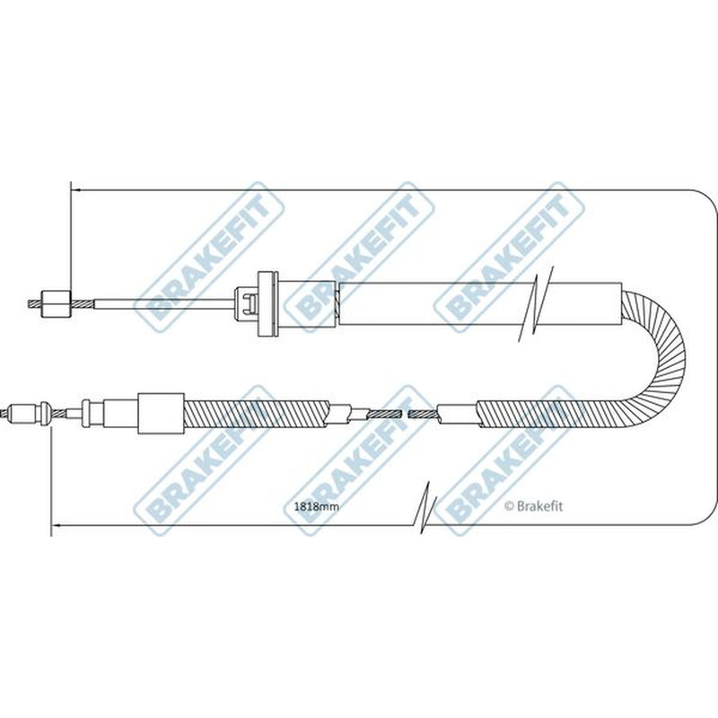 Apec Handbrake Cable Right Rear BBC3569
