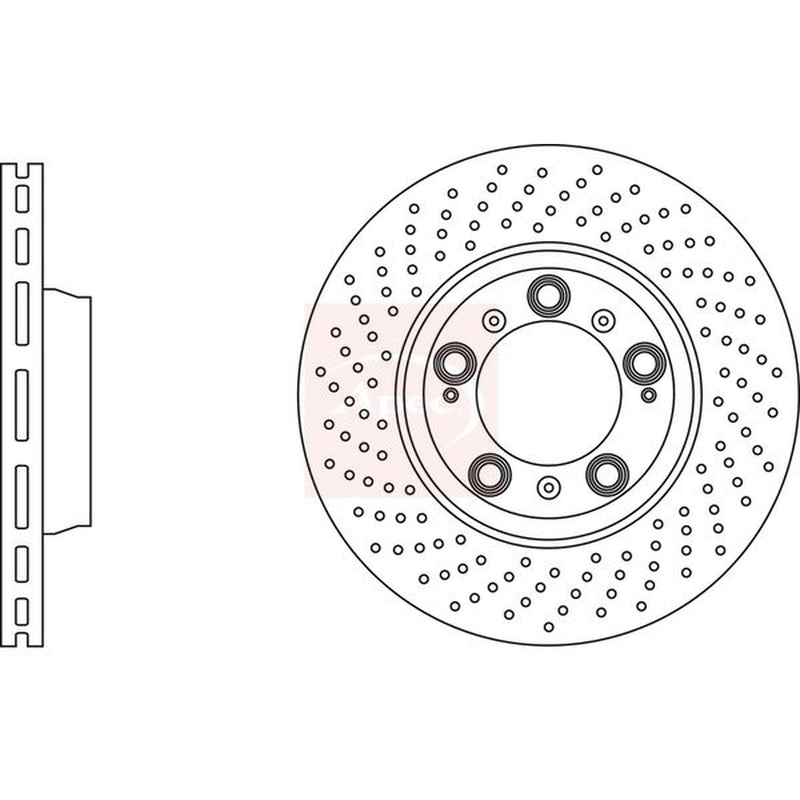 Apec 2 x / Rear Brake Discs DSK3110