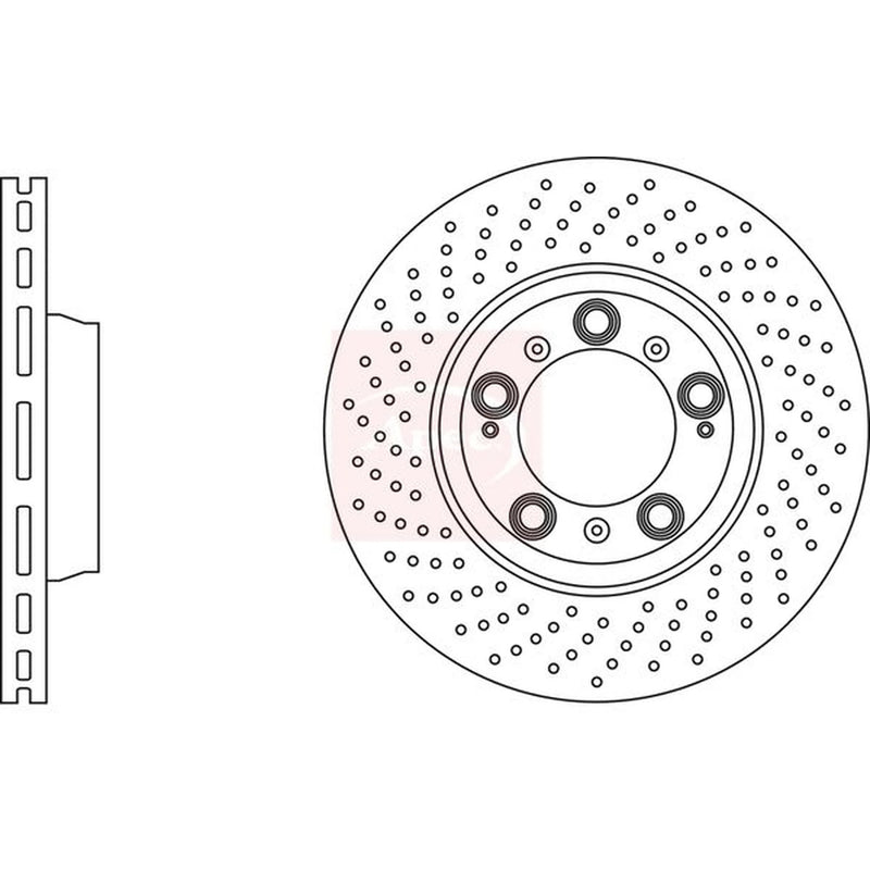 Apec 2 x / Rear Brake Discs DSK3110