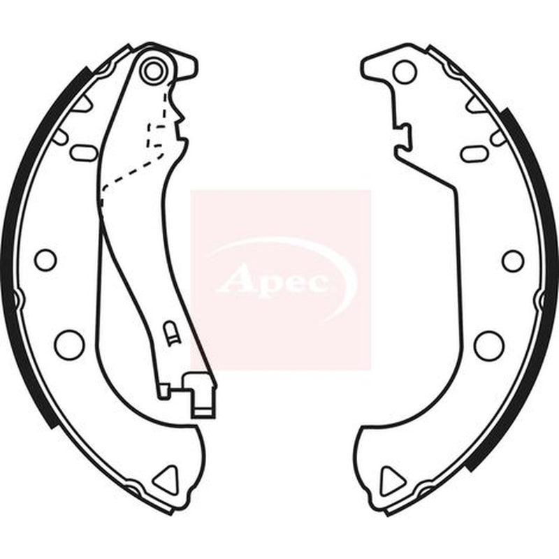 Apec Brake Shoe Set Axle Kit SHU642