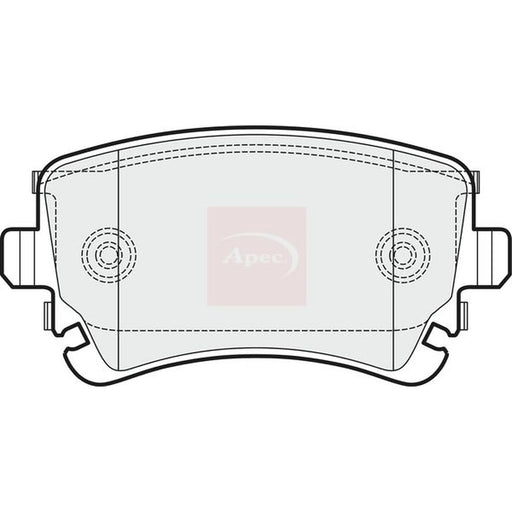Apec Rear Brake Pad Set PAD1529