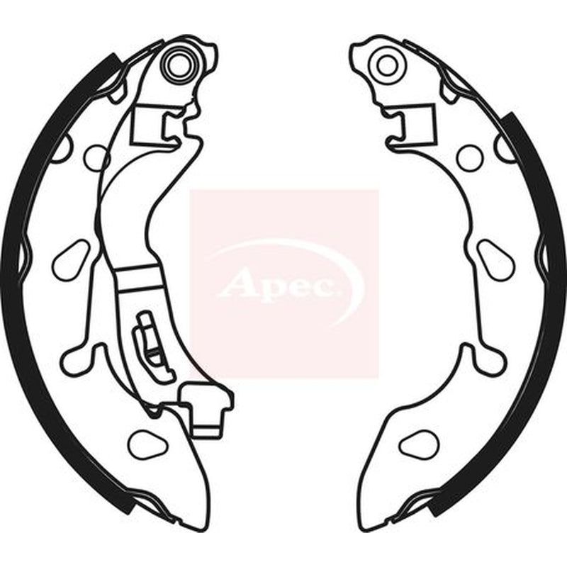 Apec Brake Shoe Set Axle Kit SHU807