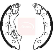 Apec Brake Shoe Set Axle Kit SHU807