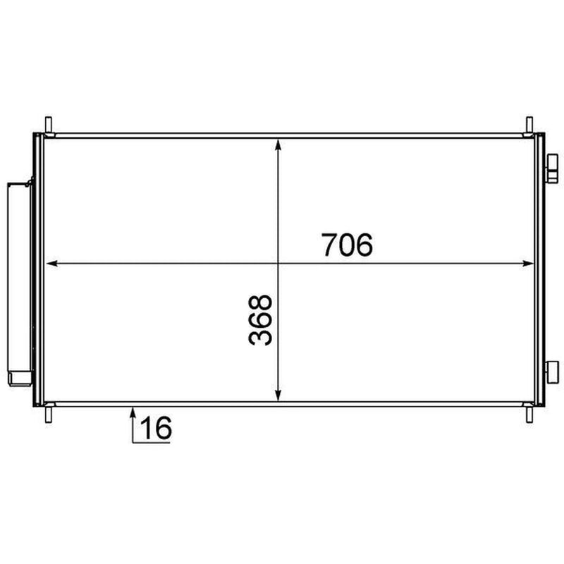 Mahle Air Conditioning Condenser AC 719 000S