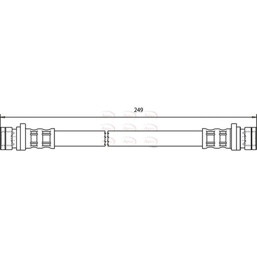 Apec Brake Hydraulic Hose Line Rear HOS3232