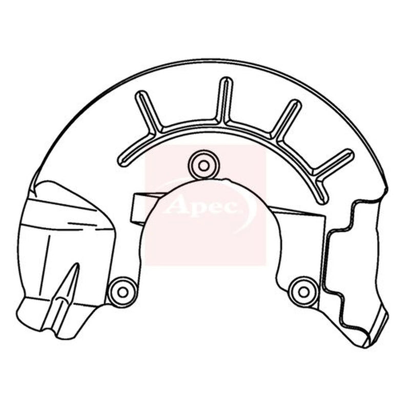 Apec Brake Disc Splash Guard Front Left ASG1143