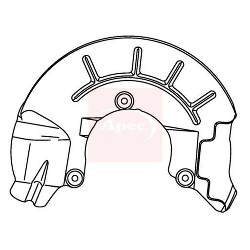 Apec Brake Disc Splash Guard Front Left ASG1143