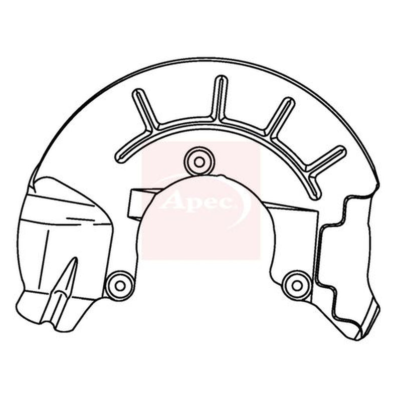 Apec Brake Disc Splash Guard Front Left ASG1143