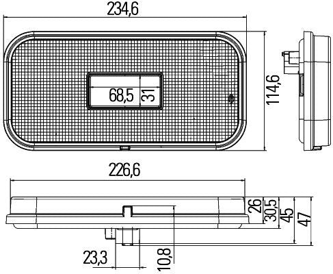 Hella 2VA 011 900-011 Tail Light Assembly