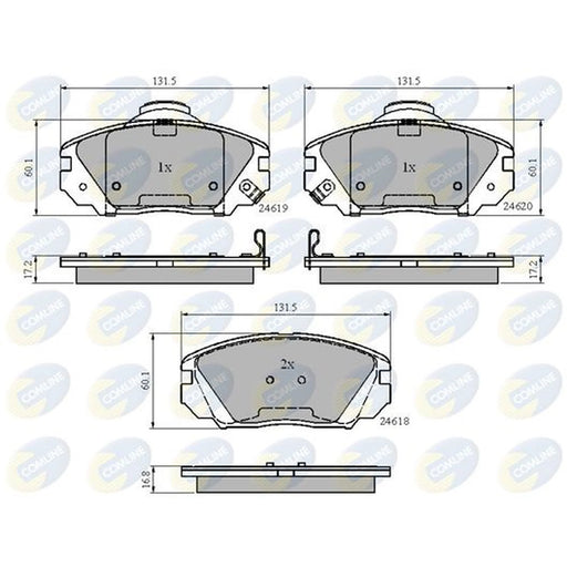 Comline 4 x Front Brake Pad Set CBP31788