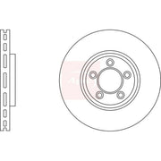 Apec 2 x Vented Front Brake Discs DSK2857