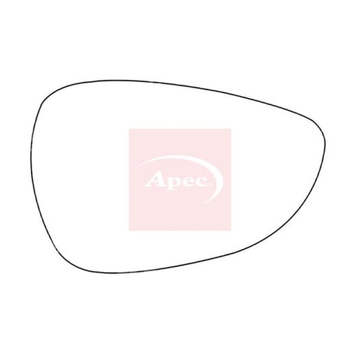 Apec Exterior Wing Mirror Glass Right AMS2122