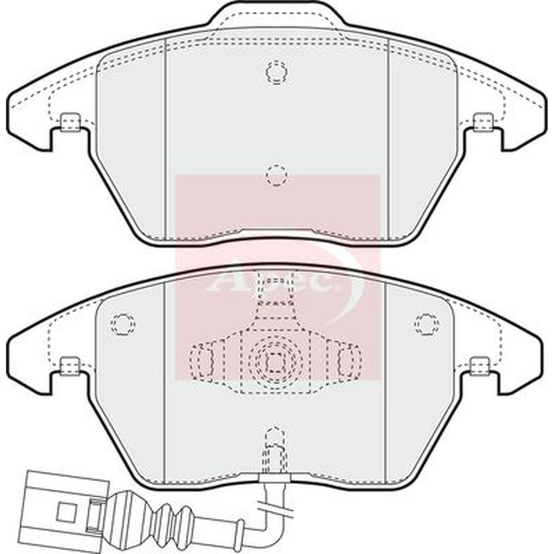 Apec Front Brake Pad Set PAD1313
