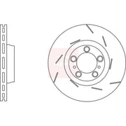 Apec 2 x Slotted/Internally Vented Rear Brake Discs DSK3264