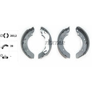 Textar Brake Shoe Set Axle Kit 91052300
