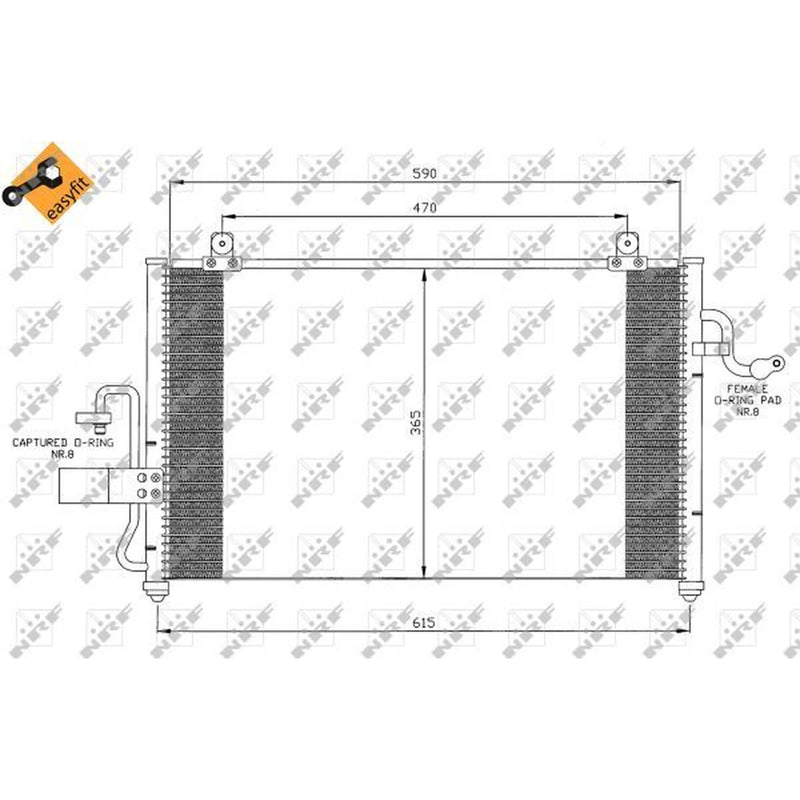 NRF Air Conditioning Condenser 35425