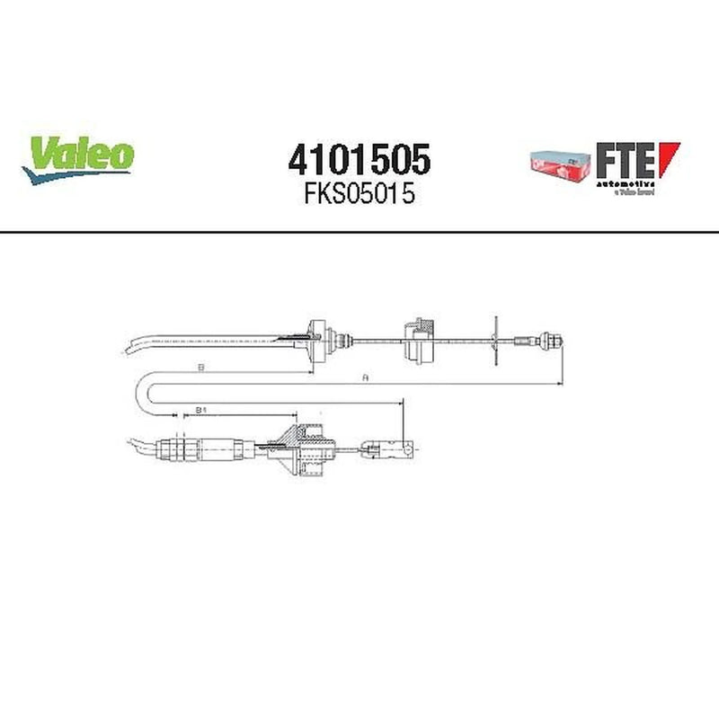 Valeo Clutch Control Cable Pull 4101505