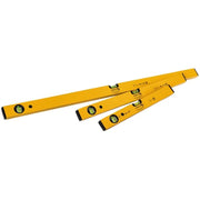 Stabila 70 Single Plumb Box Section Spirit Level Pack 40cm 60cm & 100cm - 19819