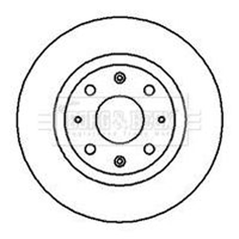 Borg & Beck 2 x Vented Front Brake Discs BBD4151
