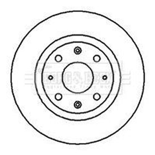 Borg & Beck 2 x Vented Front Brake Discs BBD4151