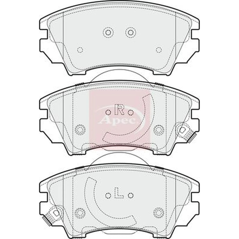 Apec Front Brake Pad Set PAD1684