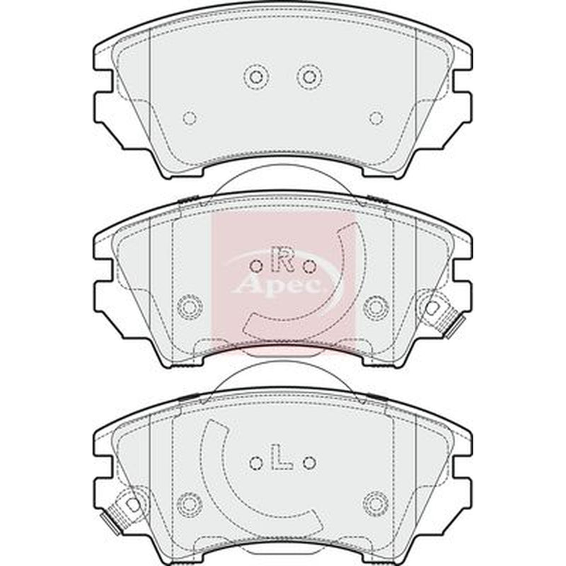 Apec Front Brake Pad Set PAD1684
