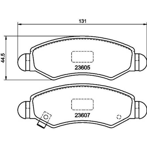 Mintex Front Brake Pad Set MDB2709