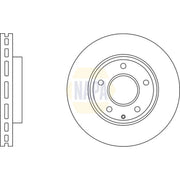 NAPA 2 x Vented Front Brake Discs NBD5971