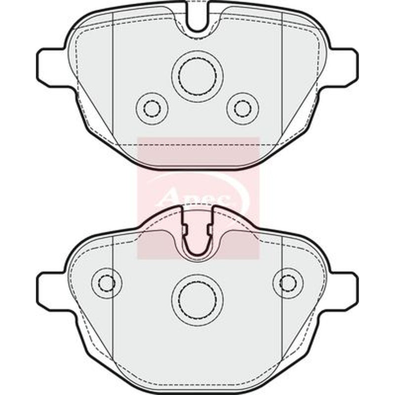Apec Rear Brake Pad Set PAD1752
