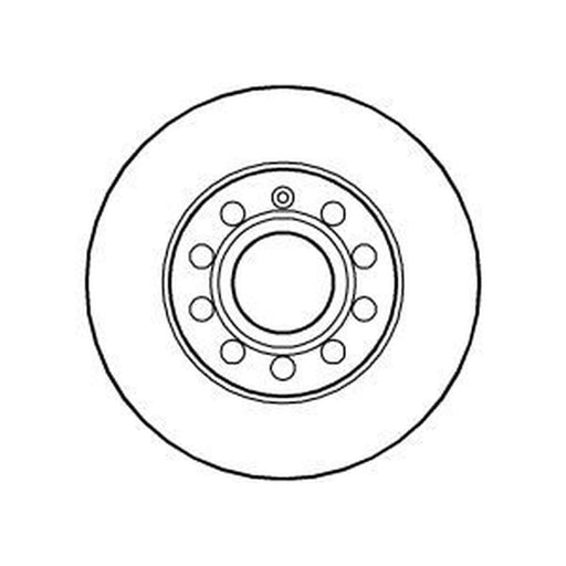 Abtex 2 x Solid Rear Brake Discs BD1144S