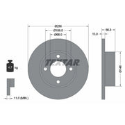 Textar 2 x Solid Front Brake Discs 92057800