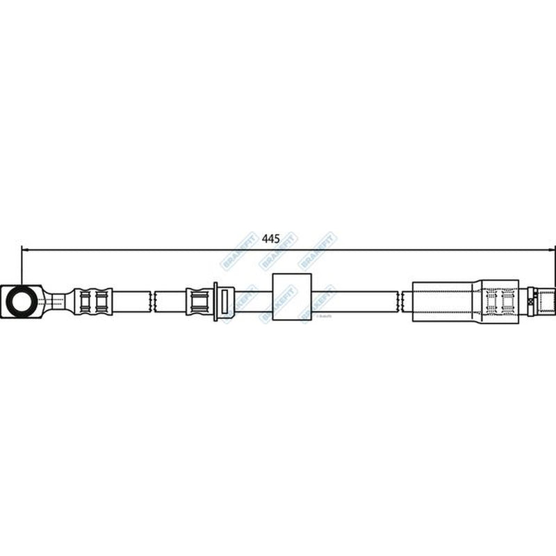Apec Brake Hydraulic Hose Line Front BHO4294