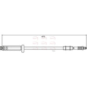 Apec Brake Hydraulic Hose Line Front HOS3975