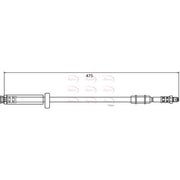 Apec Brake Hydraulic Hose Line Front HOS3975