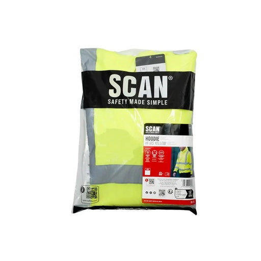 Scan Hi-Vis Hoodie Yellow - M - SCAHVHDYM