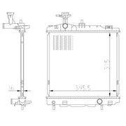 NRF Engine Radiator 550022