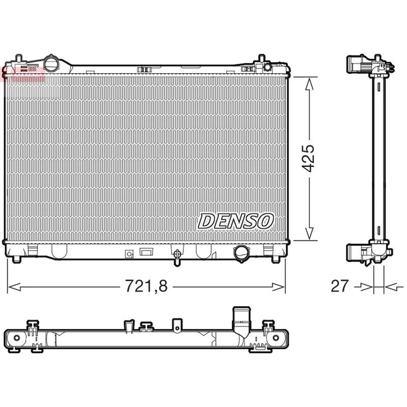 Denso Engine Radiator DRM50153