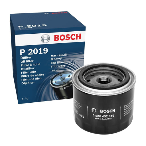 Genuine Bosch Car Oil Filter P2019 Fits Suzuki Swift - 1.3 - 89-01 0986452019 Bosch  - Town Parts